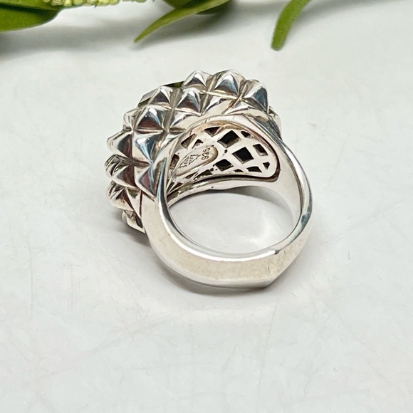 Stephen Webster Superstud Black Mother-of-Pearl Quartz Doublet .925 Ring - Picture 6 of 10